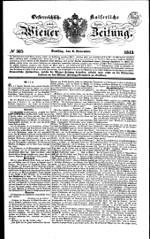 Wiener Zeitung 18431104 Seite: 1
