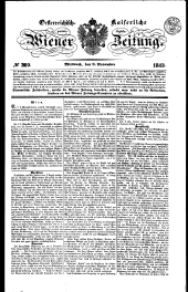 Wiener Zeitung 18431108 Seite: 1