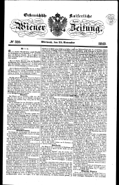Wiener Zeitung 18431115 Seite: 1