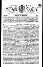 Wiener Zeitung 18431116 Seite: 1