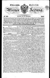 Wiener Zeitung 18431117 Seite: 1