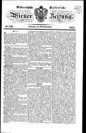 Wiener Zeitung 18431119 Seite: 1