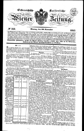 Wiener Zeitung 18431120 Seite: 1