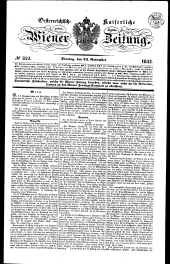 Wiener Zeitung 18431121 Seite: 1