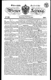 Wiener Zeitung 18431207 Seite: 1