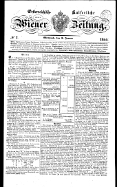 Wiener Zeitung 18440103 Seite: 1