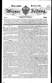 Wiener Zeitung 18440106 Seite: 1