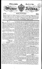 Wiener Zeitung 18440109 Seite: 1