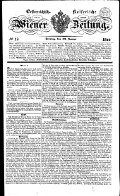 Wiener Zeitung 18440112 Seite: 1