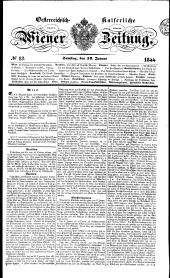 Wiener Zeitung 18440113 Seite: 1