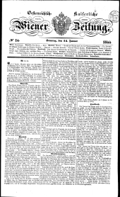 Wiener Zeitung 18440114 Seite: 1