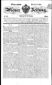 Wiener Zeitung 18440115 Seite: 1