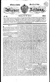 Wiener Zeitung 18440116 Seite: 1