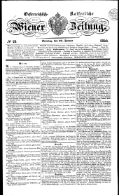 Wiener Zeitung 18440121 Seite: 1