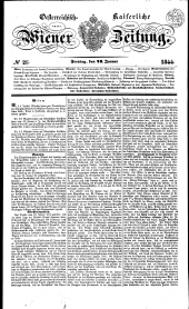 Wiener Zeitung 18440126 Seite: 1