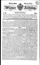 Wiener Zeitung 18440131 Seite: 1