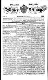 Wiener Zeitung 18440201 Seite: 1