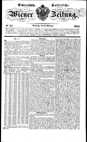 Wiener Zeitung 18440202 Seite: 1