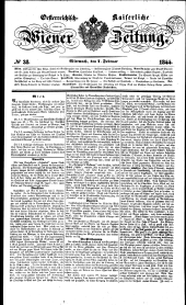 Wiener Zeitung 18440207 Seite: 1