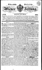 Wiener Zeitung 18440208 Seite: 1