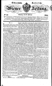 Wiener Zeitung 18440211 Seite: 1