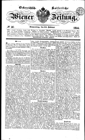 Wiener Zeitung 18440215 Seite: 1