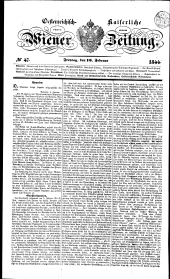 Wiener Zeitung 18440216 Seite: 1