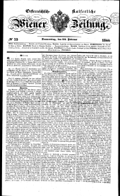 Wiener Zeitung 18440222 Seite: 1