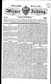 Wiener Zeitung 18440226 Seite: 1