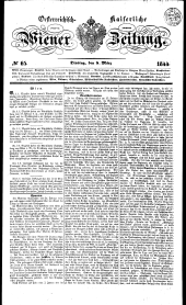 Wiener Zeitung 18440305 Seite: 1