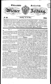 Wiener Zeitung 18440309 Seite: 1