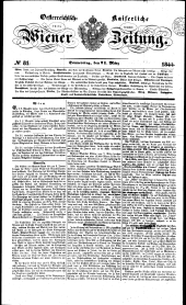 Wiener Zeitung 18440321 Seite: 1
