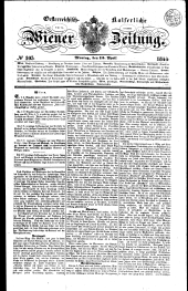 Wiener Zeitung 18440415 Seite: 1