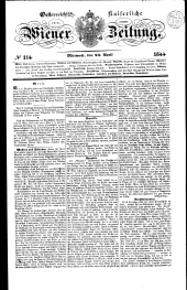 Wiener Zeitung 18440424 Seite: 1