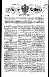 Wiener Zeitung 18440722 Seite: 1