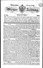 Wiener Zeitung 18440805 Seite: 1