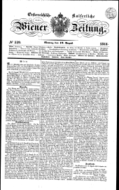Wiener Zeitung 18440819 Seite: 1