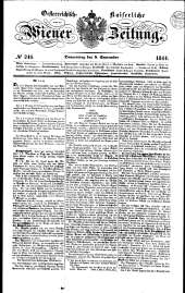 Wiener Zeitung 18440905 Seite: 1