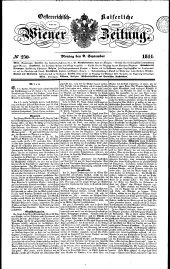 Wiener Zeitung 18440909 Seite: 1