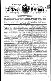 Wiener Zeitung 18440915 Seite: 1