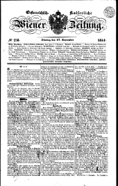 Wiener Zeitung 18440917 Seite: 1