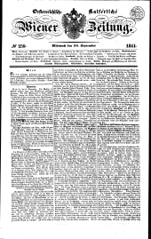 Wiener Zeitung 18440918 Seite: 1