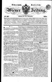 Wiener Zeitung 18440924 Seite: 1