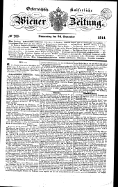 Wiener Zeitung 18440926 Seite: 1