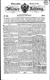 Wiener Zeitung 18441010 Seite: 1