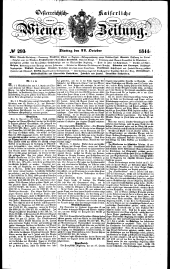 Wiener Zeitung 18441022 Seite: 1