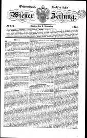 Wiener Zeitung 18441109 Seite: 1