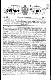 Wiener Zeitung 18441111 Seite: 1