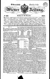 Wiener Zeitung 18441116 Seite: 1