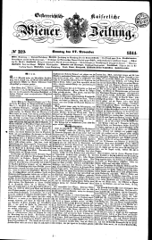 Wiener Zeitung 18441117 Seite: 1